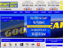 Tablet Screenshot of integritytire.com